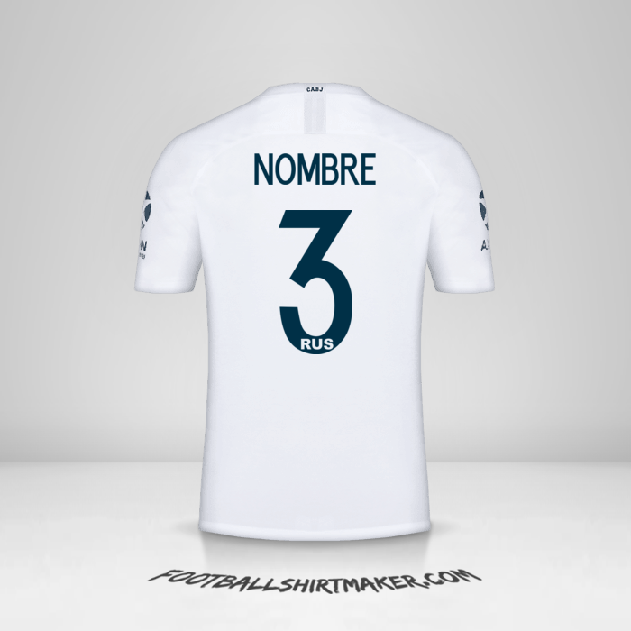 Camiseta Boca Juniors Libertadores 2019 Visita -  nombre - 3