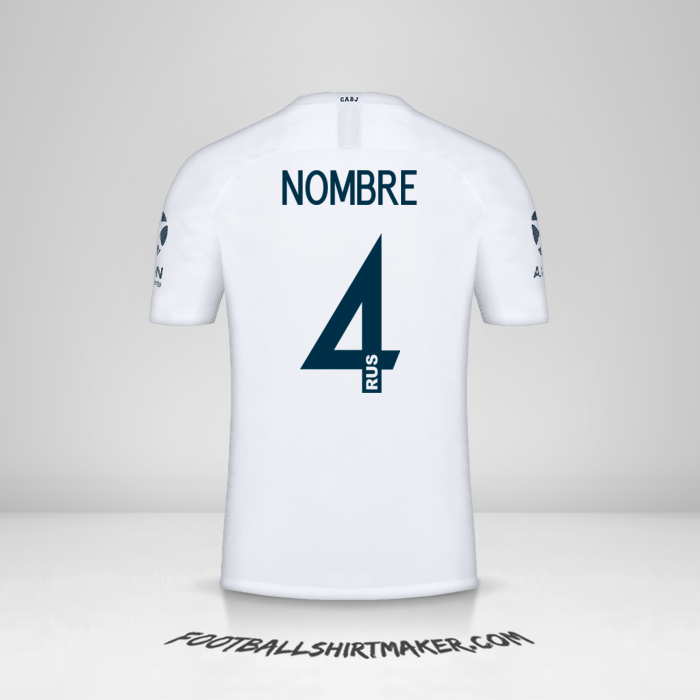 Camiseta Boca Juniors Libertadores 2019 Visita -  nombre - 4