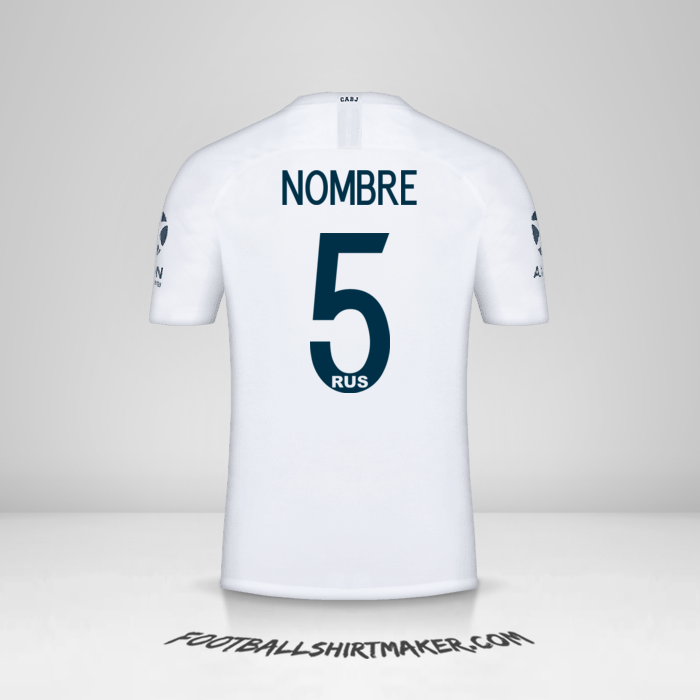 Jersey Boca Juniors Libertadores 2019 Visita -  nombre - 5