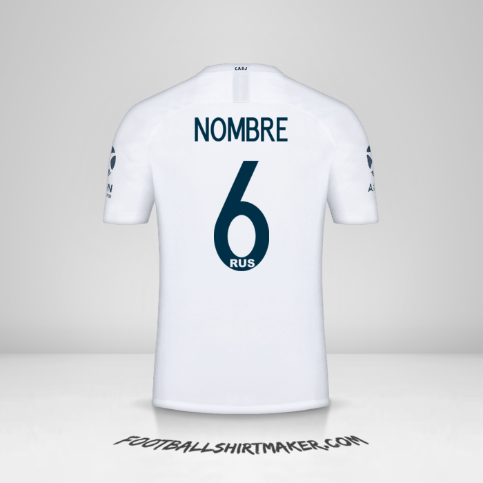 Jersey Boca Juniors Libertadores 2019 Visita -  nombre - 6