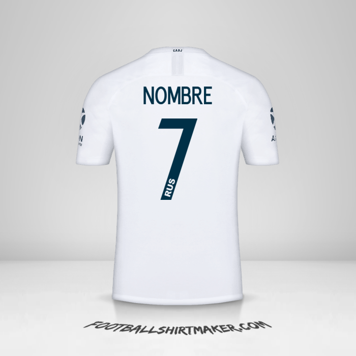 Camiseta Boca Juniors Libertadores 2019 Visita -  nombre - 7
