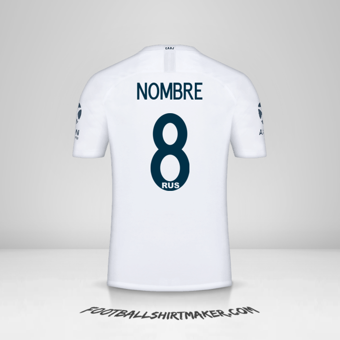 Jersey Boca Juniors Libertadores 2019 Visita -  nombre - 8