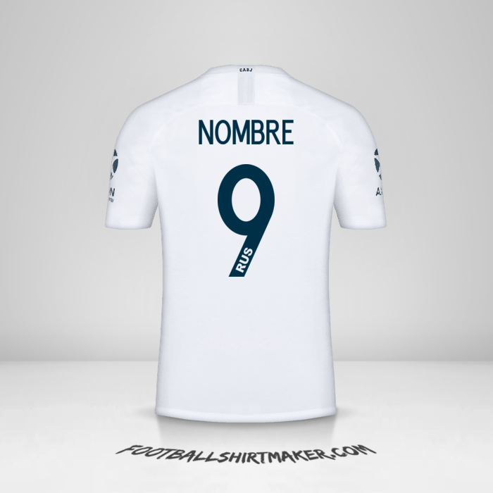 Camiseta Boca Juniors Libertadores 2019 Visita -  nombre - 9