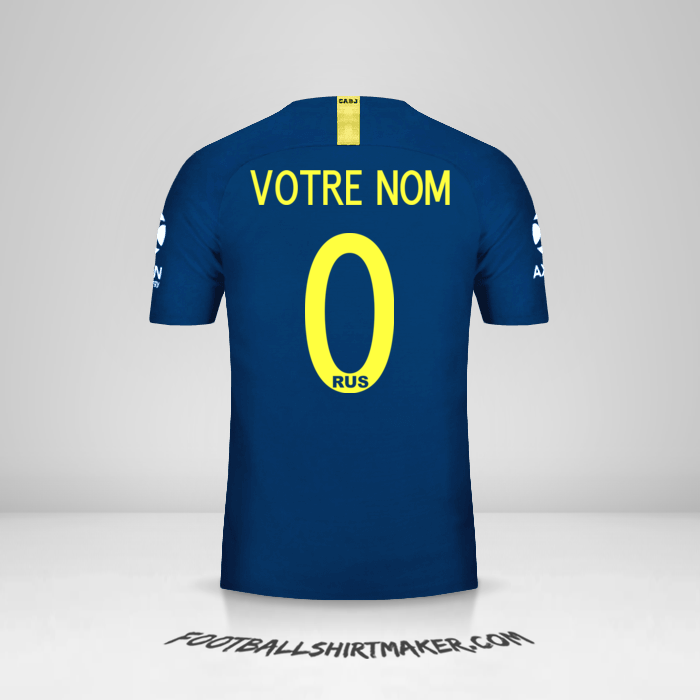 Maillot Boca Juniors Libertadores 2019 -  votre nom - 0