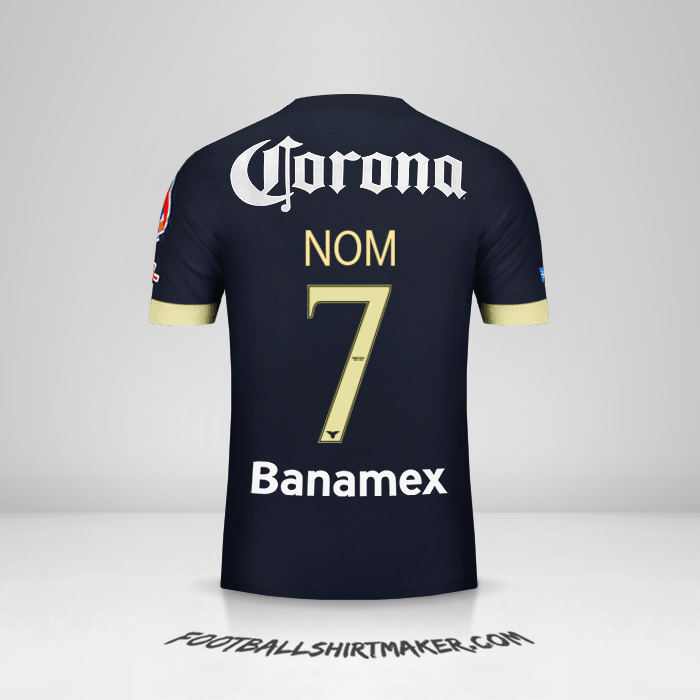Maillot Club America 2014/15 Extérieur -  nom - 7