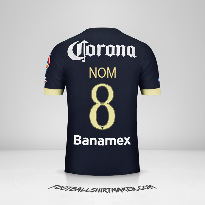 Maillot Club America 2014/15 Extérieur -  nom - 8