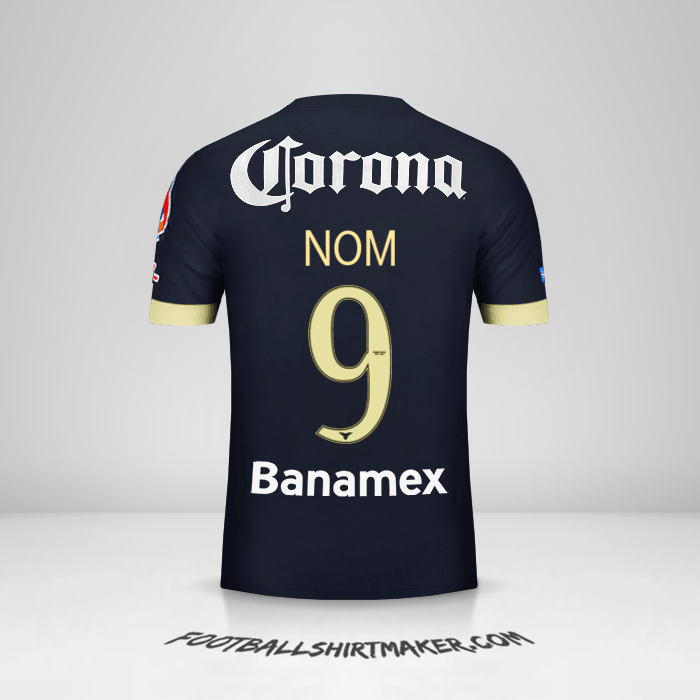 Maillot Club America 2014/15 Extérieur -  nom - 9