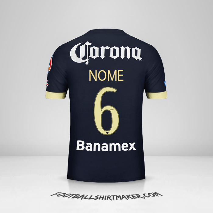 Camisola Club America 2014/15 Alternativa -  nome - 6