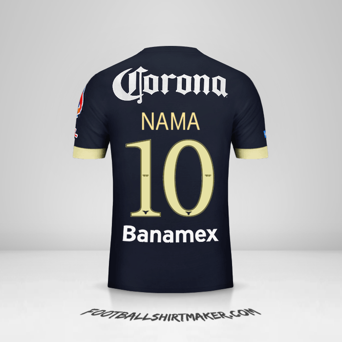 Jersey Club America 2014/15 Alternatif -  nama - 10