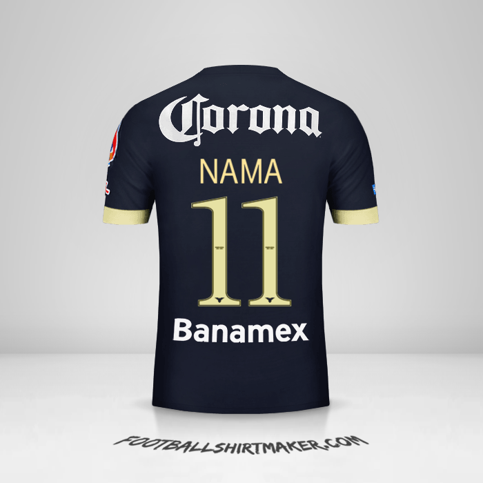 Jersey Club America 2014/15 Alternatif -  nama - 11