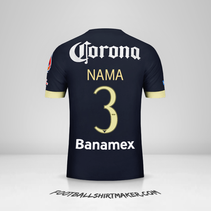 Jersey Club America 2014/15 Alternatif -  nama - 3