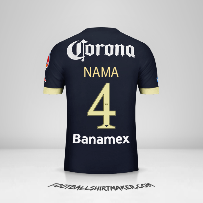 Jersey Club America 2014/15 Alternatif -  nama - 4