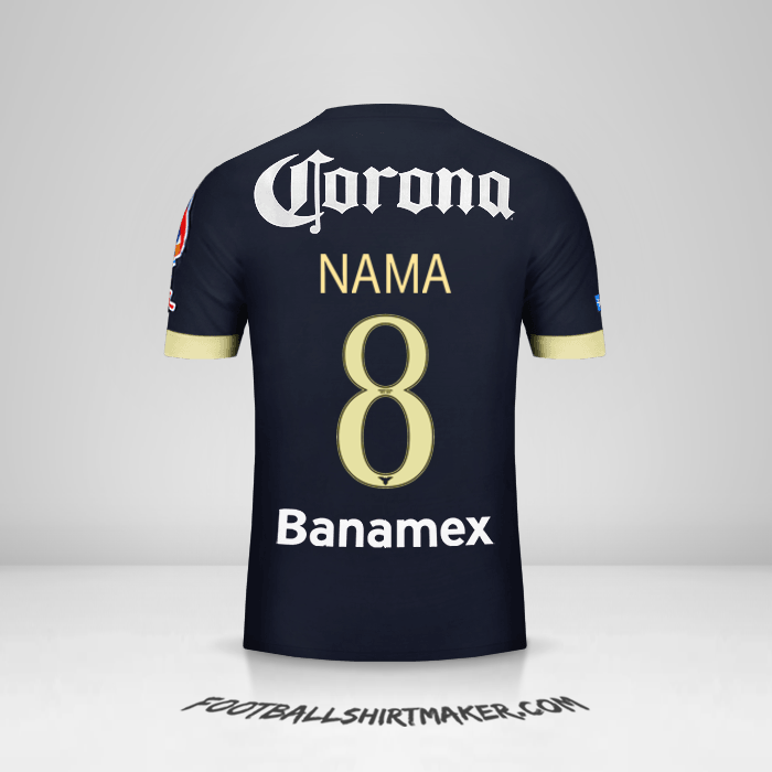 Jersey Club America 2014/15 Alternatif -  nama - 8