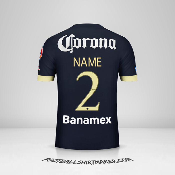 Trikot Club America 2014/15 Auswärts -  name - 2