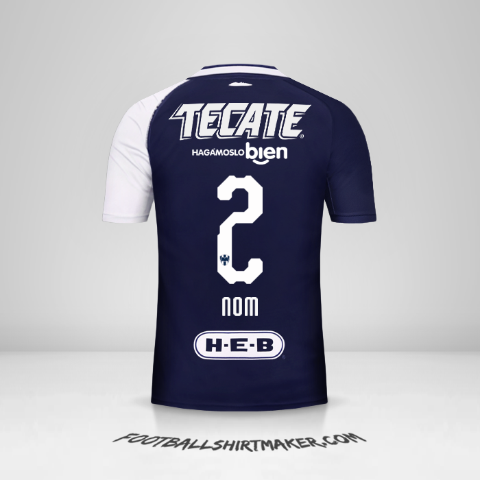 Maillot Monterrey 2018/19 Troisième -  nom - 2