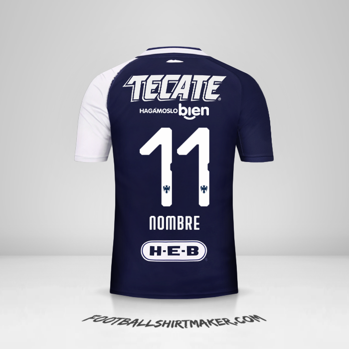 Camiseta Monterrey 2018/19 Tercera -  nombre - 11