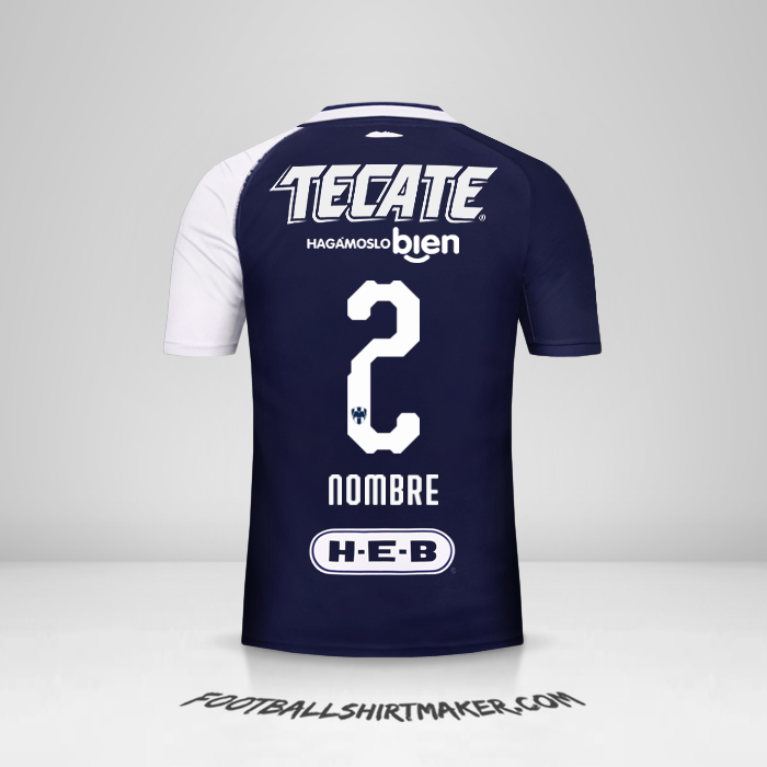 Camiseta Monterrey 2018/19 Tercera -  nombre - 2