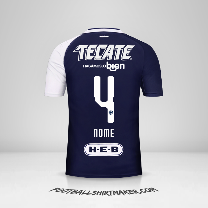 Camisola Monterrey 2018/19 Terceira -  nome - 4