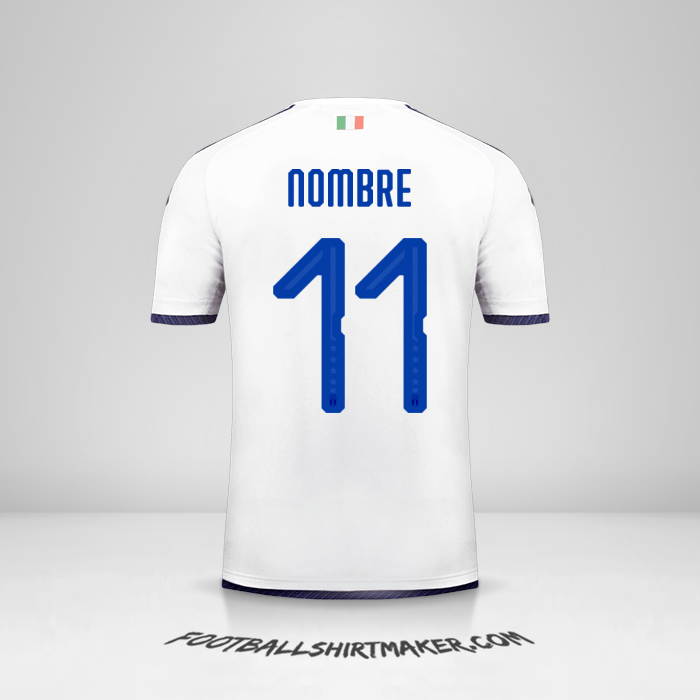 Camiseta Italia 2018 Visita -  nombre - 11