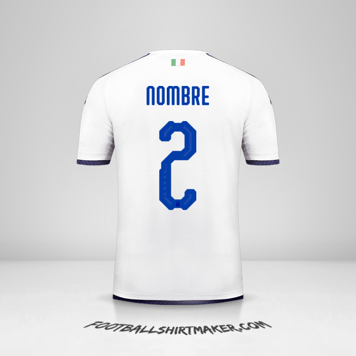 Camiseta Italia 2018 Visita -  nombre - 2