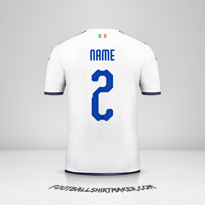 Shirt Italy 2018 Away -  name - 2