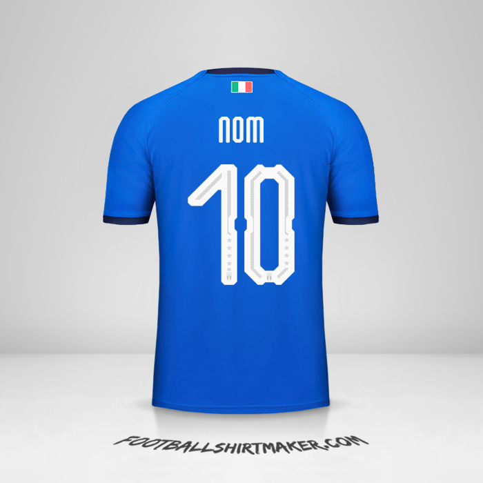 Maillot Italie 2018 -  nom - 10
