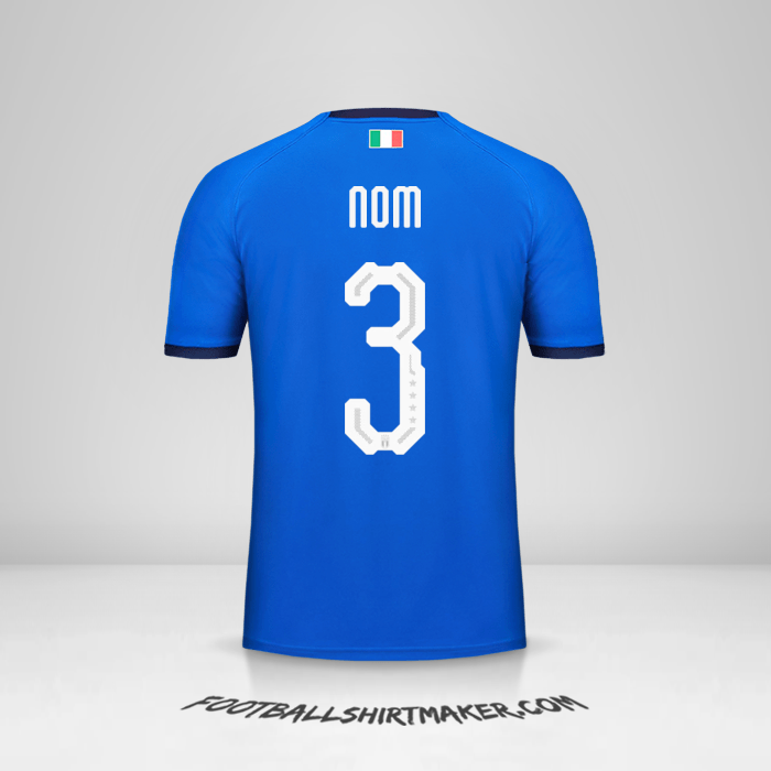 Maillot Italie 2018 -  nom - 3