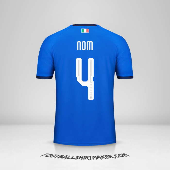 Maillot Italie 2018 -  nom - 4