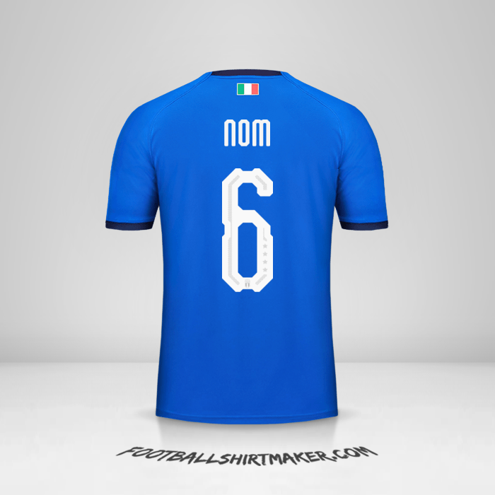 Maillot Italie 2018 -  nom - 6