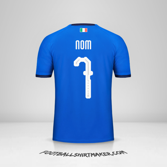 Maillot Italie 2018 -  nom - 7