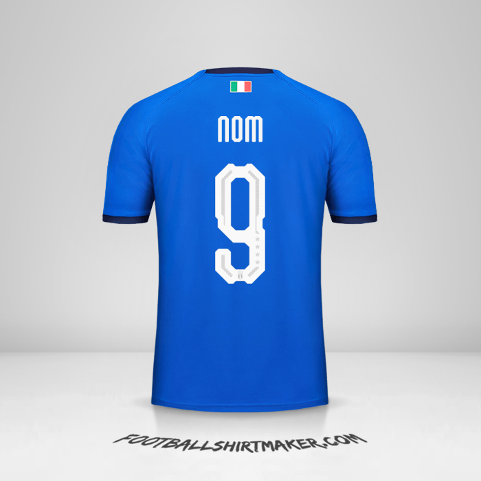 Maillot Italie 2018 -  nom - 9