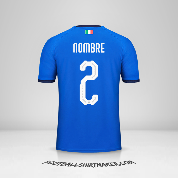 Camiseta Italia 2018 -  nombre - 2