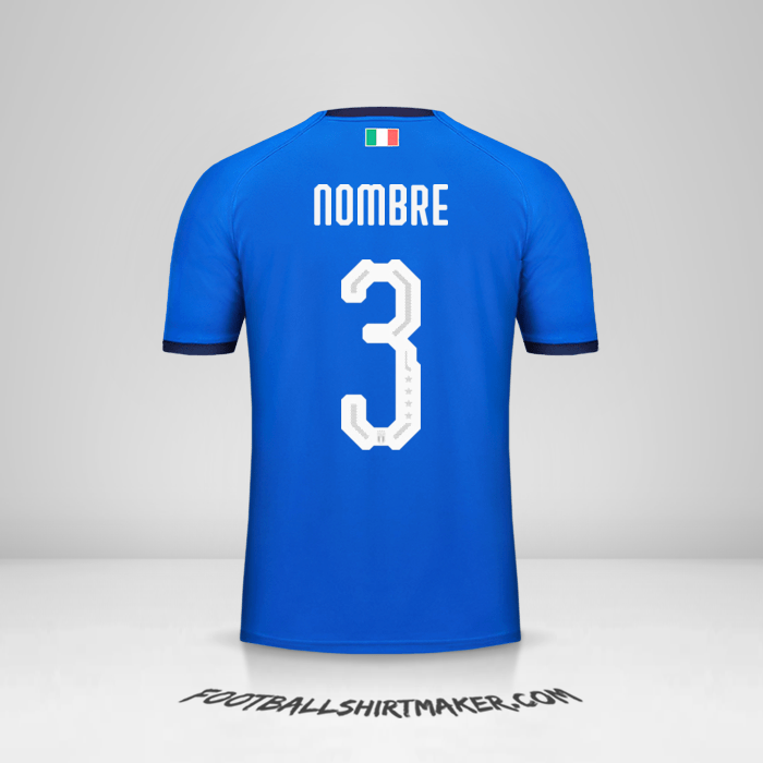 Jersey Italia 2018 -  nombre - 3