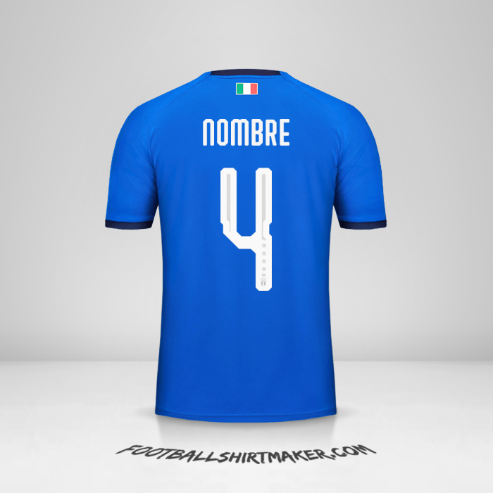 Jersey Italia 2018 -  nombre - 4