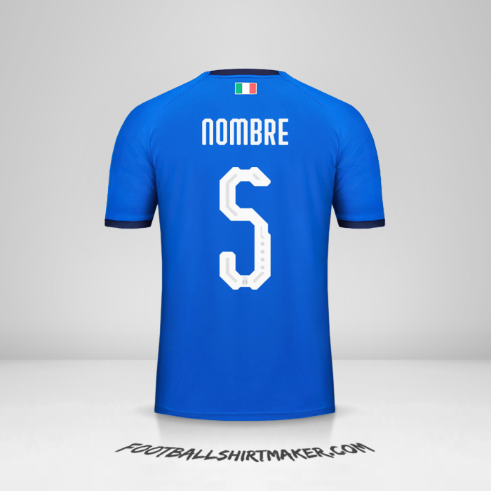 Jersey Italia 2018 -  nombre - 5