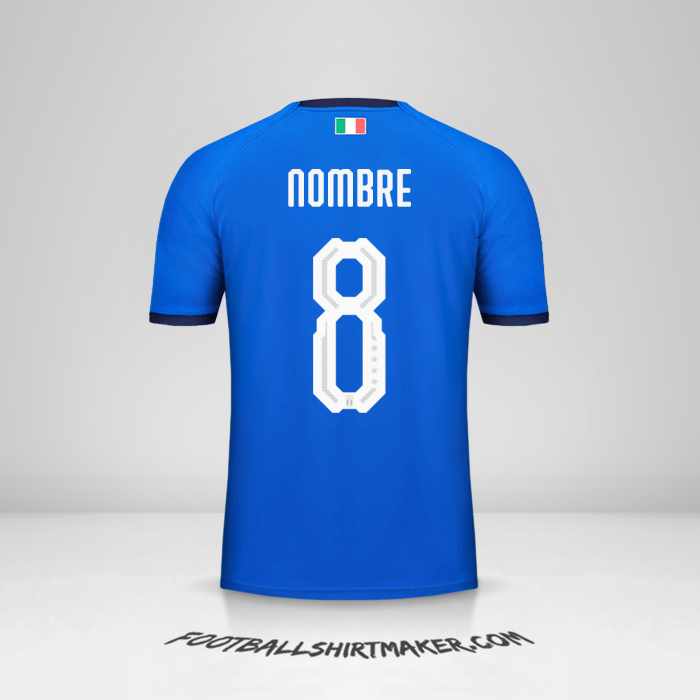 Camiseta Italia 2018 -  nombre - 8