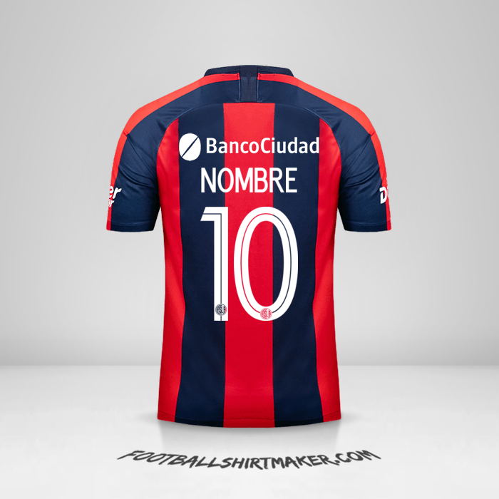Camiseta San Lorenzo Libertadores 2019 -  nombre - 10