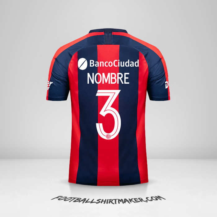 Jersey San Lorenzo Libertadores 2019 -  nombre - 3