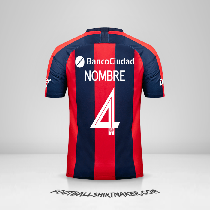 Jersey San Lorenzo Libertadores 2019 -  nombre - 4