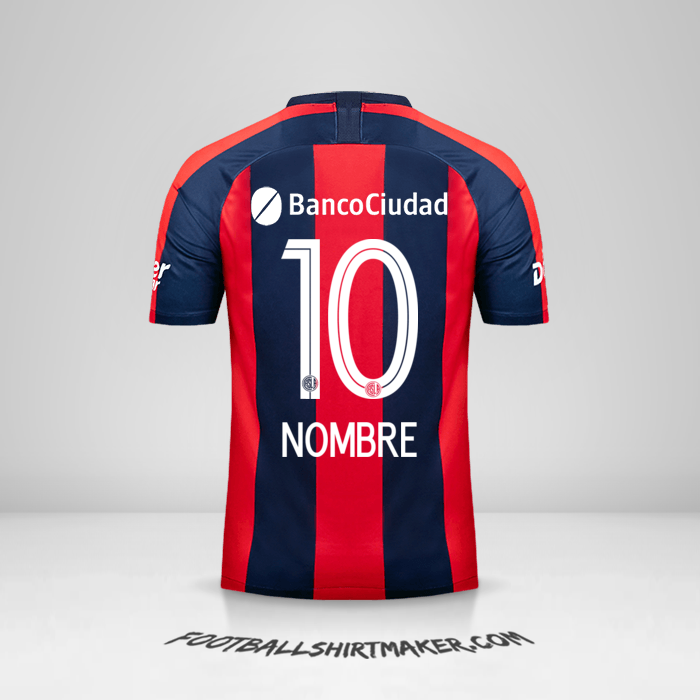 Camiseta San Lorenzo 2019 -  nombre - 10