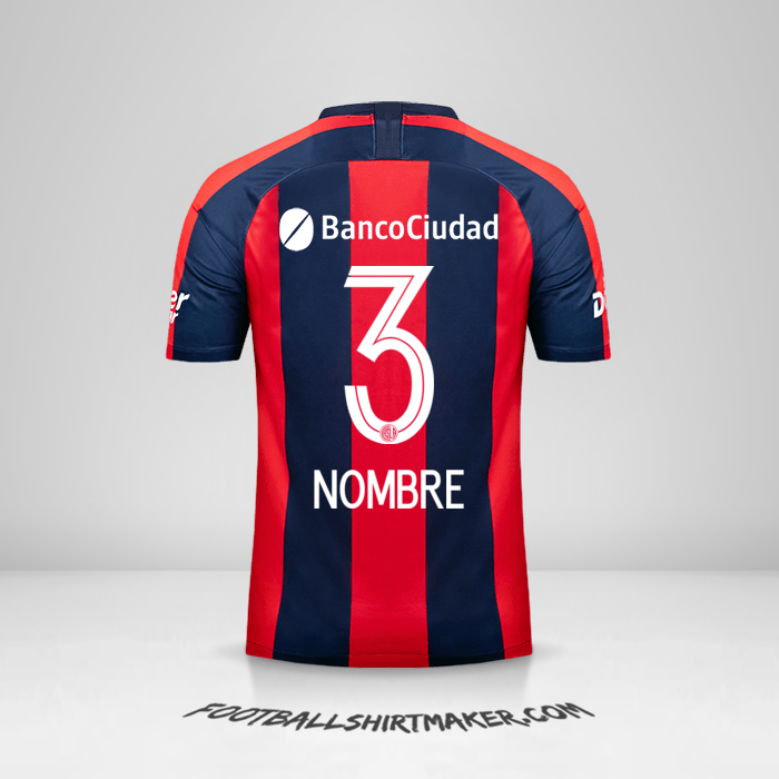 Jersey San Lorenzo 2019 -  nombre - 3
