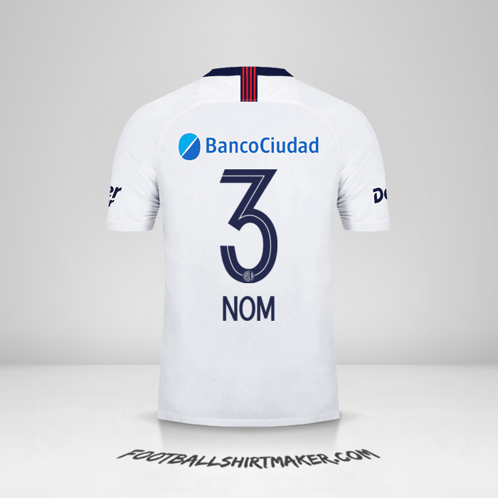 Maillot San Lorenzo 2019 Extérieur -  nom - 3