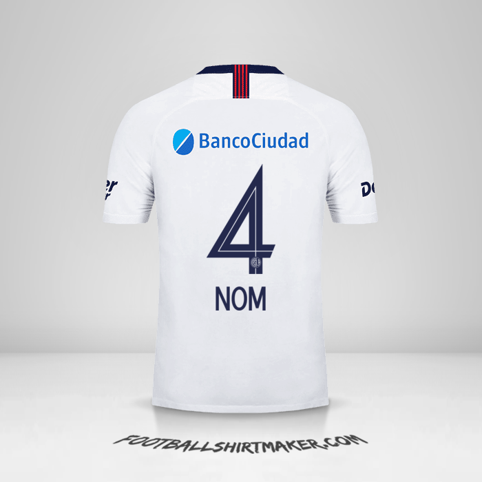 Maillot San Lorenzo 2019 Extérieur -  nom - 4