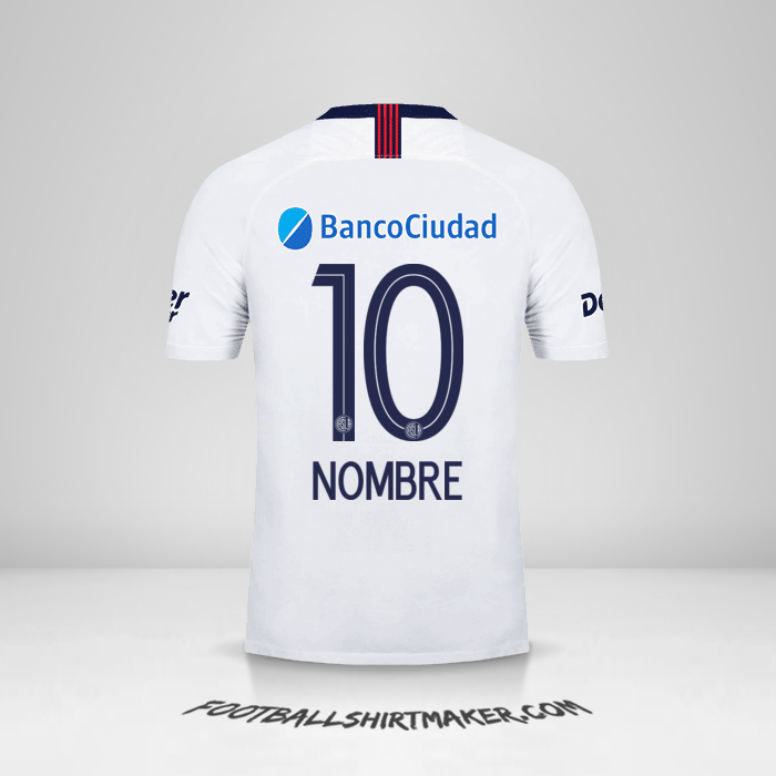 Camiseta San Lorenzo 2019 Visita -  nombre - 10