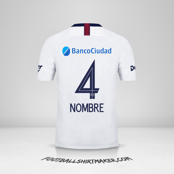Jersey San Lorenzo 2019 Visita -  nombre - 4