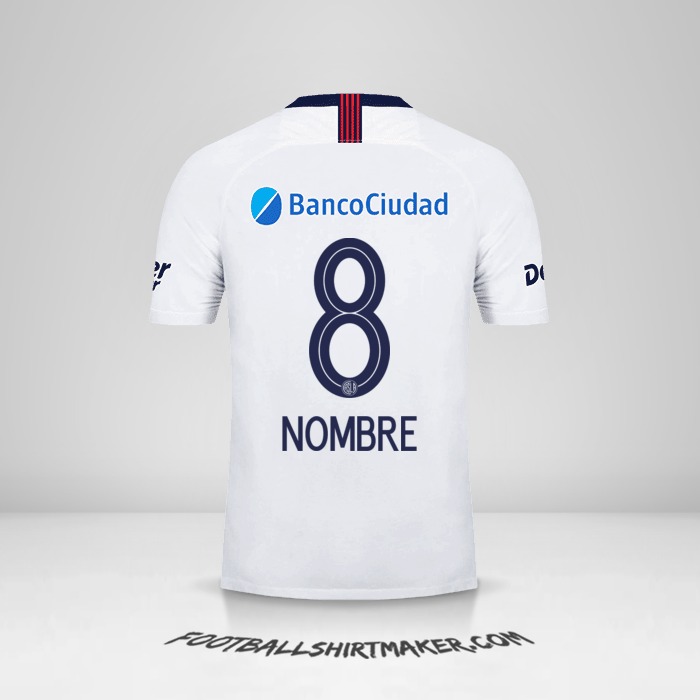 Camiseta San Lorenzo 2019 Visita -  nombre - 8