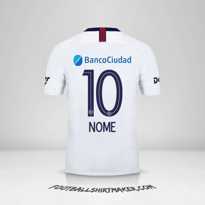 Maglia San Lorenzo 2019 Seconda -  nome - 10