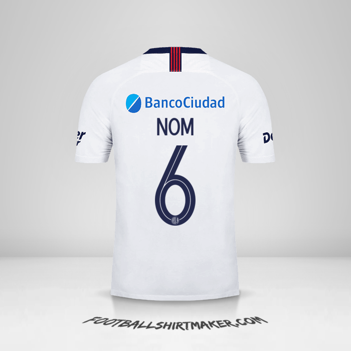 Maillot San Lorenzo Libertadores 2019 Extérieur -  nom - 6