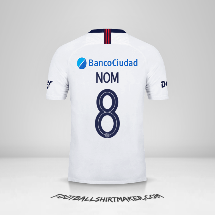 Maillot San Lorenzo Libertadores 2019 Extérieur -  nom - 8