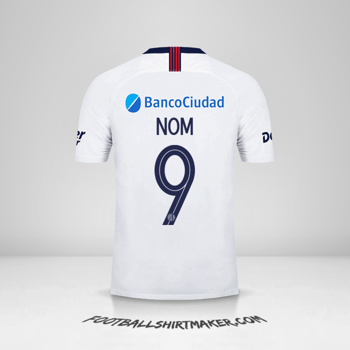 Maillot San Lorenzo Libertadores 2019 Extérieur -  nom - 9